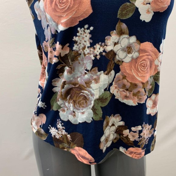 Ardene Women's M Dark Navy Blue Floral Pattern - Picture 3 of 5